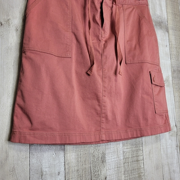 L.L Bean Casual Pink Women's Cotton Skirt Size 8 Petite. Item 300061 - Picture 3 of 9